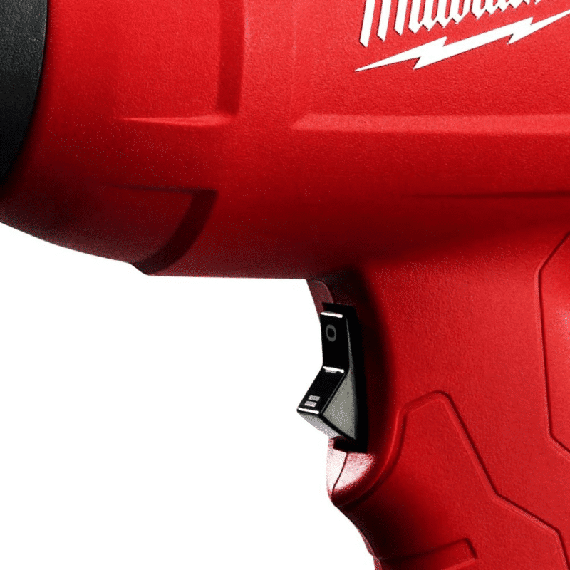 Pistola de Calor Milwaukee 1.390W 8975-6 interruptor