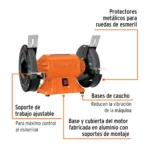 Esmeril de Banco Truper 6″ 370W - Image 3