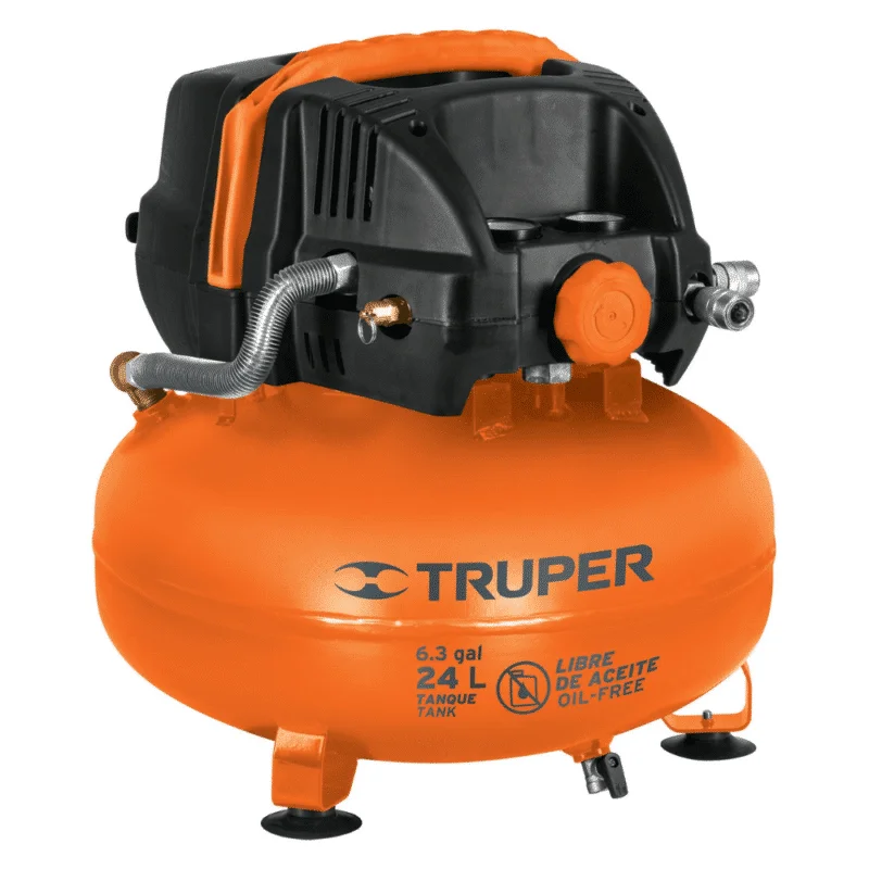 Compresor de Aire Truper 24Lts 3hp Libre de Aceite 13830