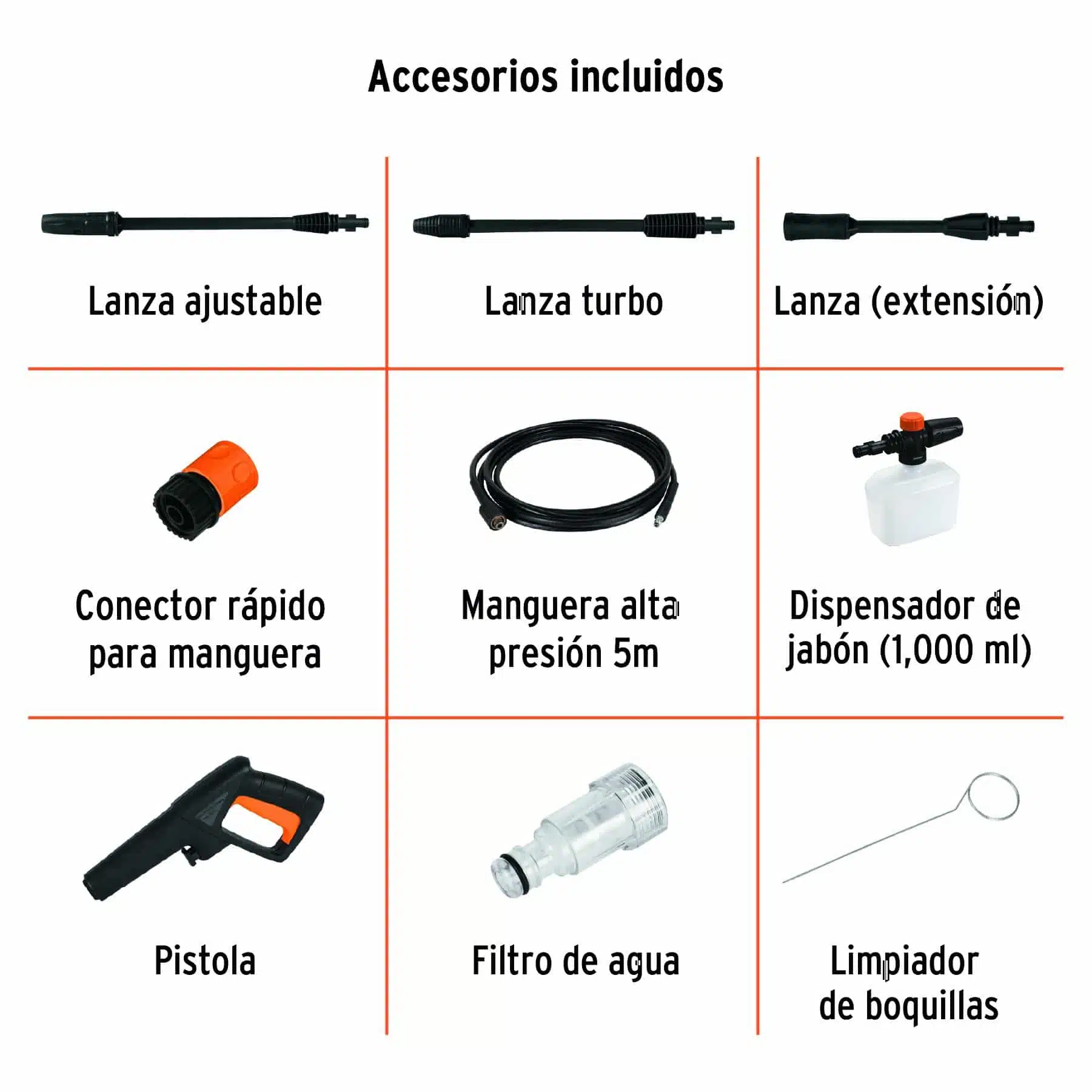 Hidrolavadora-Truper-1.500PSI-101593 accesorios