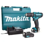 Taladro percutor inalámbrico Makita 12 V 3/8" con 2 baterías de 2 Ah HP333DWAE