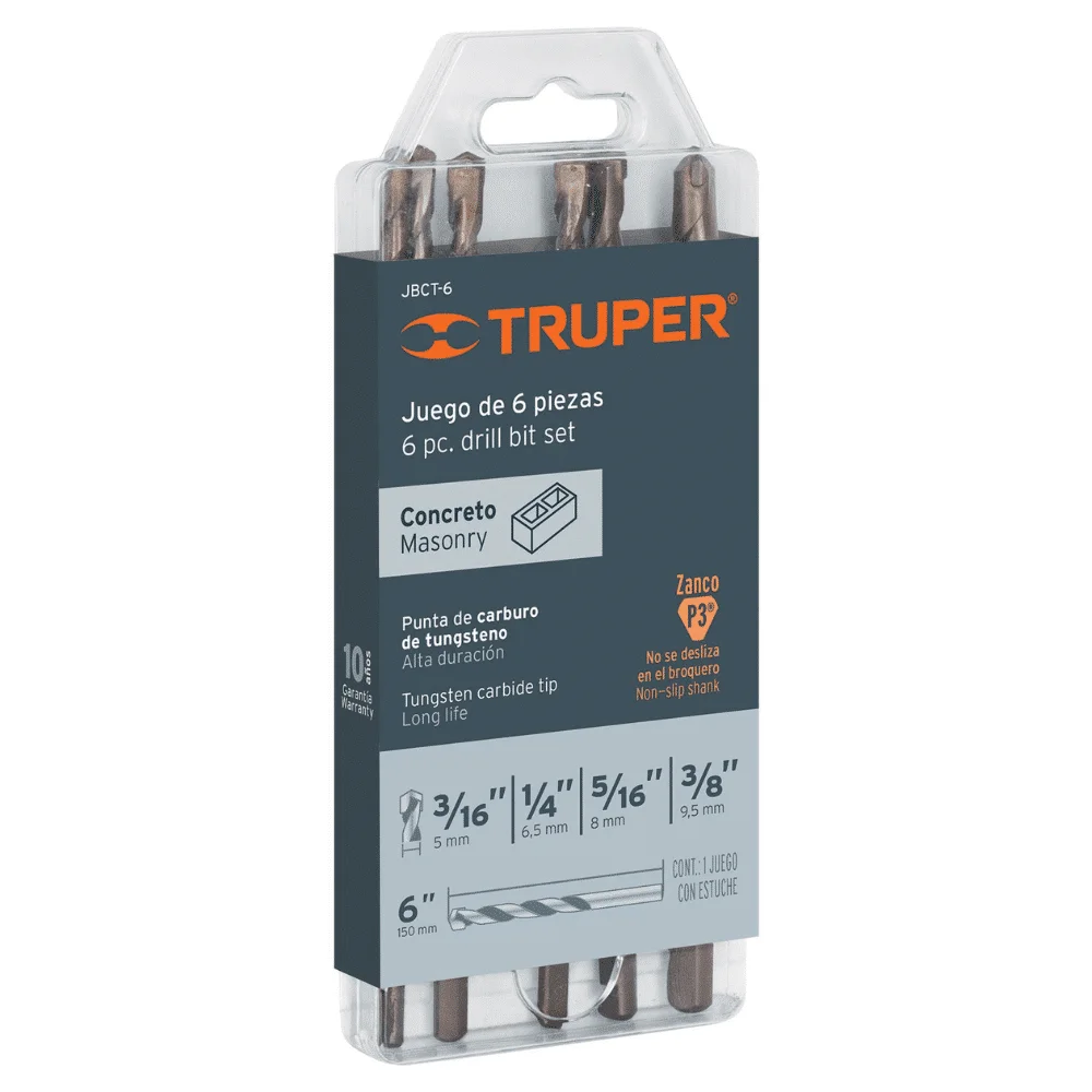 Juego Brocas Truper Concreto
