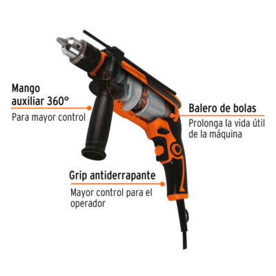 Taladro Percutor Truper 1:2 650W 15679 partes