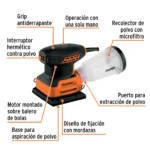 Lijadora Orbital 1/4 Truper 240W 102746 - Image 2