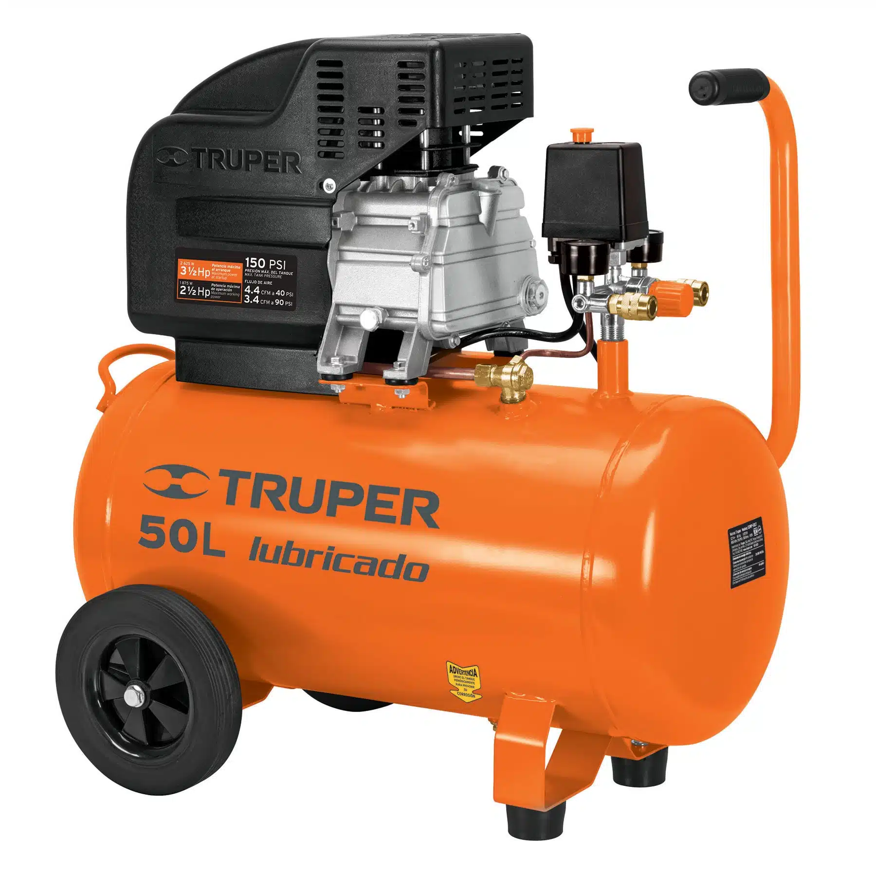 Compresor de Aire Truper 50Lts 3 1:2hp 15007 Compresor de Aire Truper 50Lts 3 1:2hp 15007