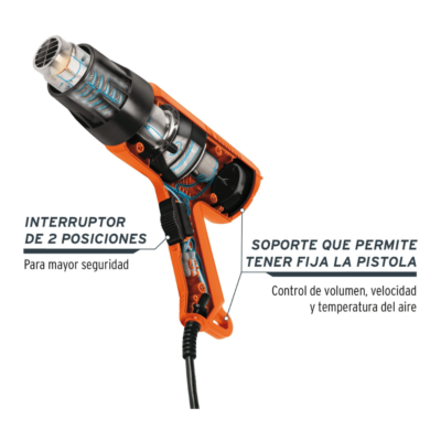 Pistola de Calor Truper 1.500W 17279 caracteristicas