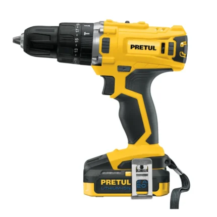 Taladro percutor inalámbrico Pretul 20 V 1/2" 26117