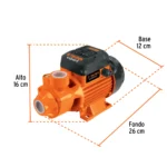 Bomba Periferica Truper 1x1" 0.5hp 110V 10068 - Image 5