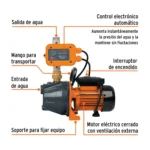 Bomba Presurizadora Jet Hierro Truper 1hp 102855 - Image 2