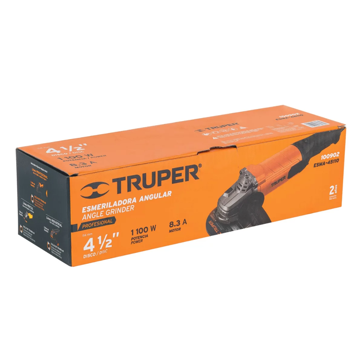 Pulidora 4 1/2" Truper 1.100W 100292