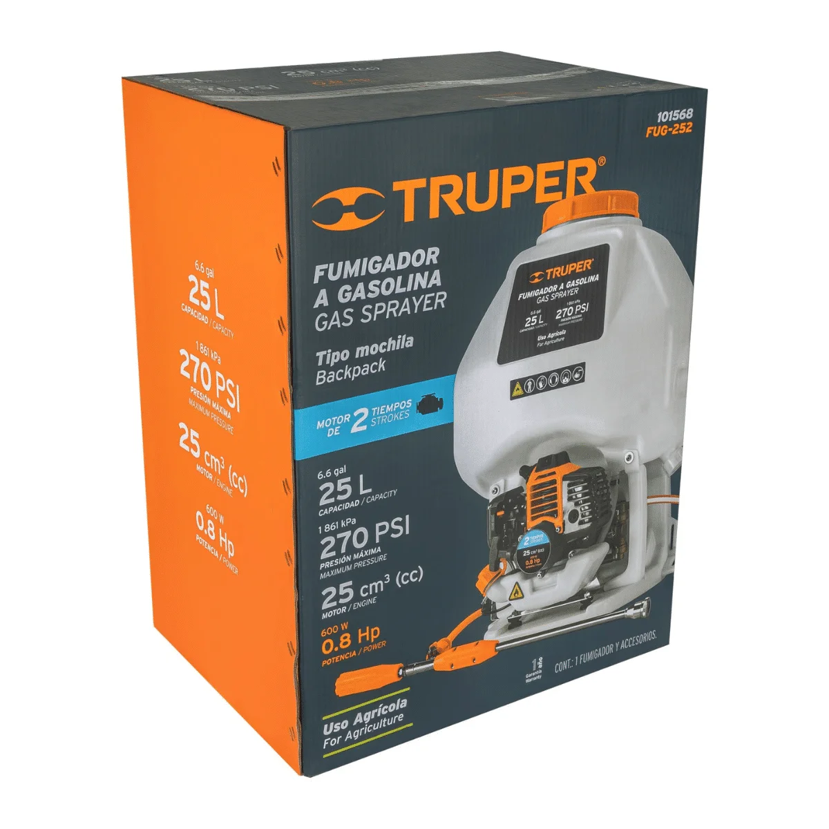 Fumigadora de Espalda Gasolina Truper 25cc 101586