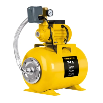 Bomba Hidroneumatica 0.5hp Tanque 24 Litros Pretul 20183