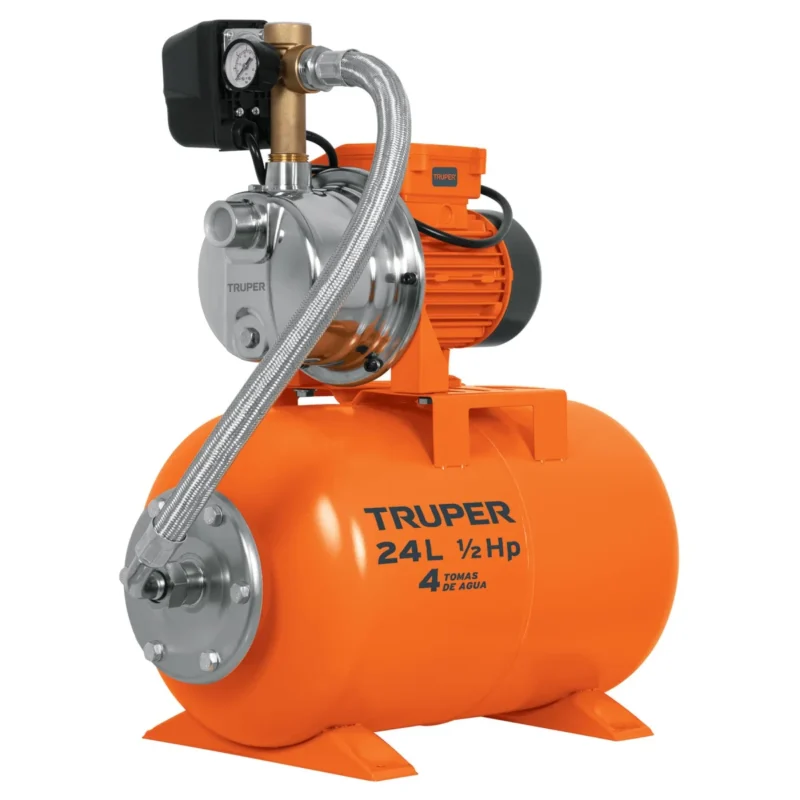 Bomba Hidroneumatica 0.5hp Tanque 24 Litros Truper 10077