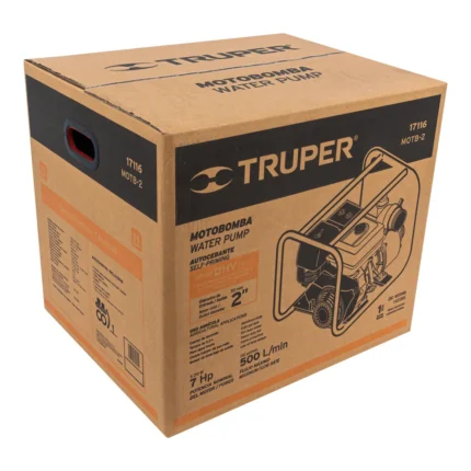 Motobomba Truper Autocebante 2x2" Gasolina 7hp Aluminio