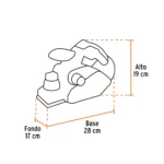 Cepillo Electrico Para Madera Truper 3-1:4 850W 100502