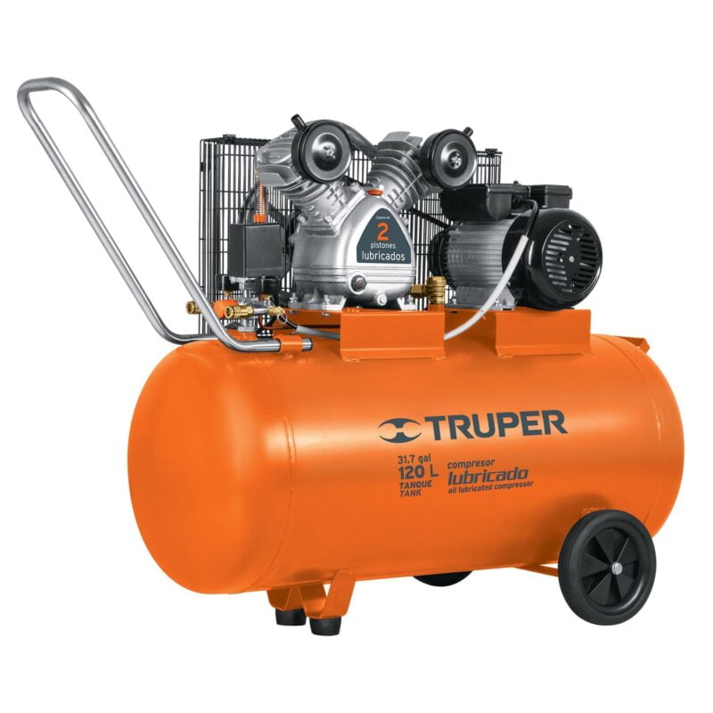Compresor de Aire Horizontal Truper 120Lts 4hp 220V 19359