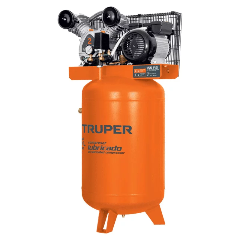 Compresor de Aire Vertical Truper 120Lts 4hp 19358
