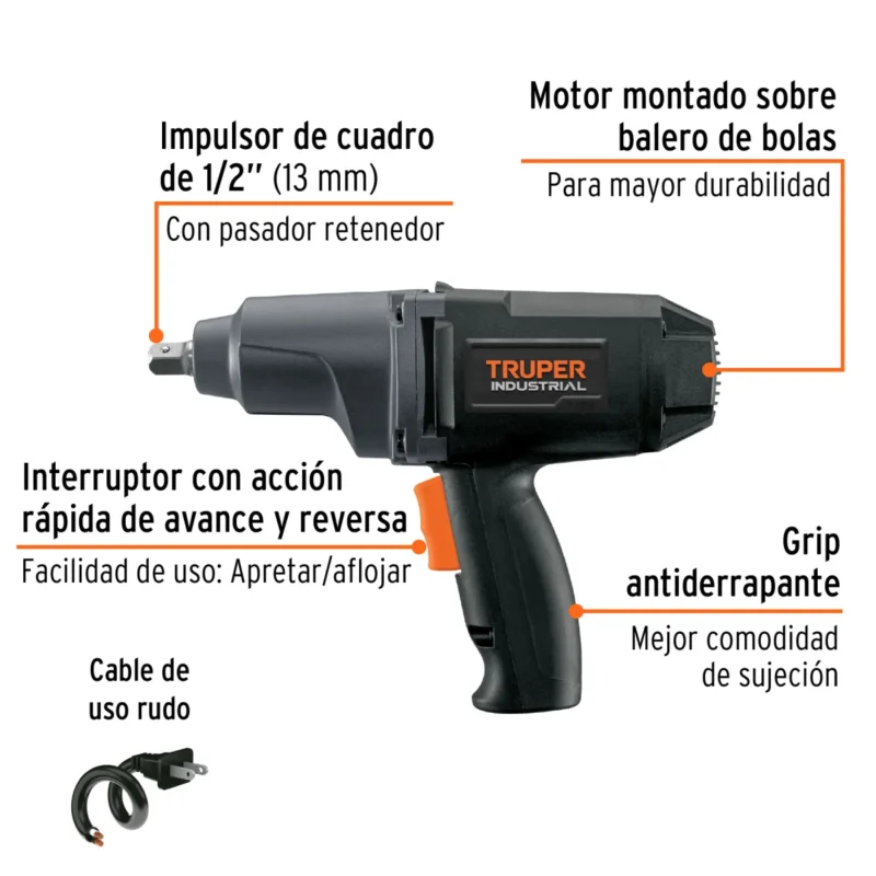 Llave de Impacto Truper 1/2" 900W 11682