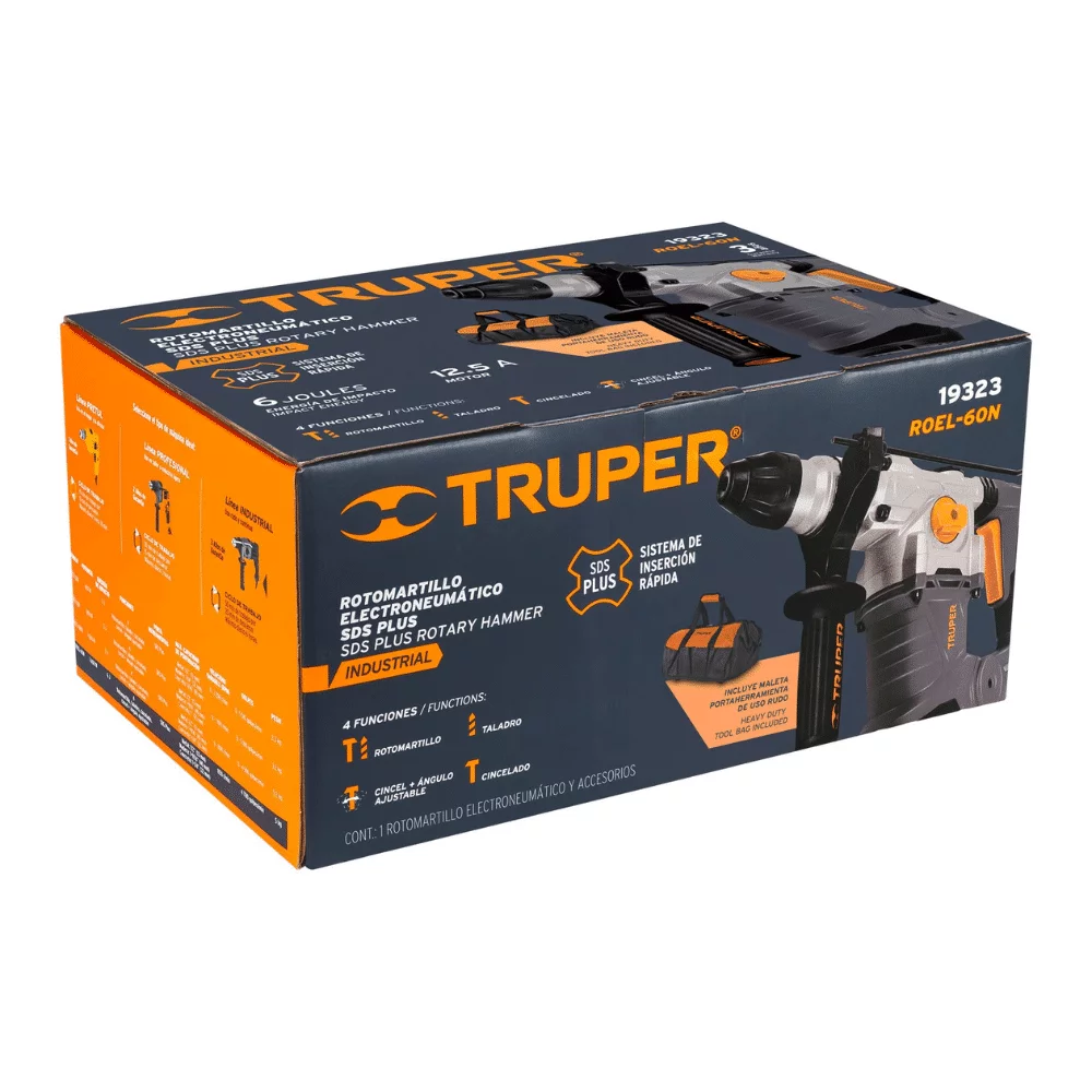 Rotomartillo Truper Sds-Plus 1.600W 19321 caja