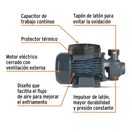 Bomba Periferica Truper 1x1 3:4hp 110V 12113