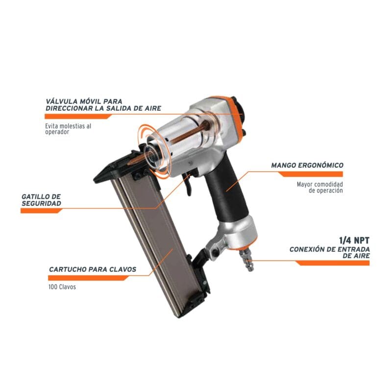 Clavadora Neumatica Truper Calibre 23 13179 partes