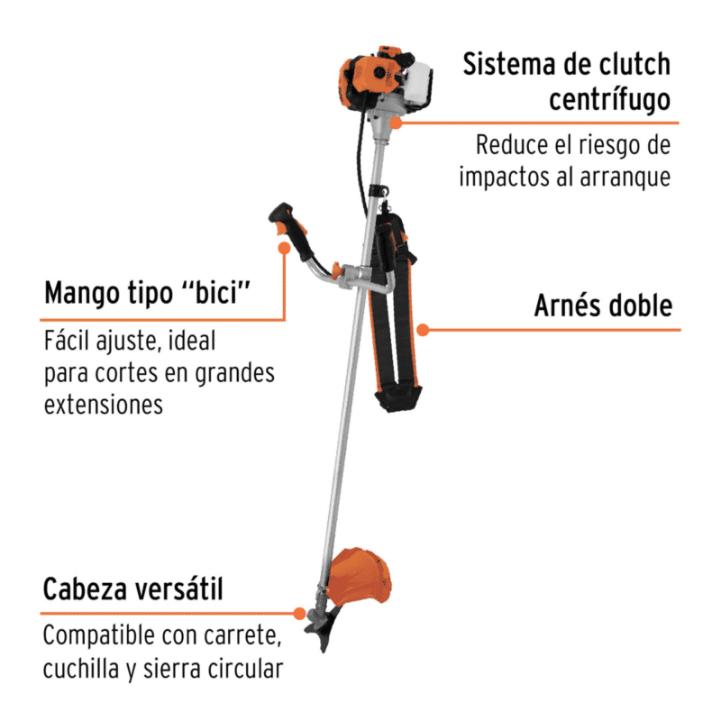 Guadañadora Gasolina Truper 52cc 11032 partes