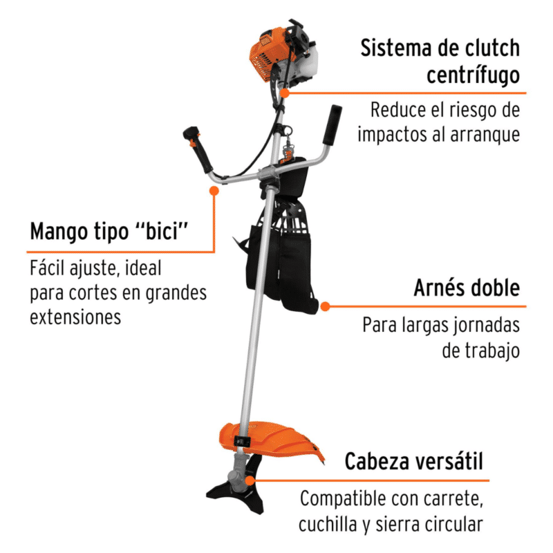 Guadañadora Gasolina Truper 63cc 12671 partes