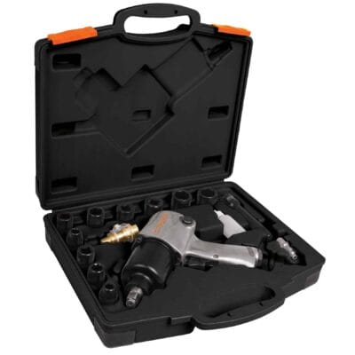 Kit Pistola de Impacto Neumatica Industrial Truper Estuche y Copas 1:2 18281 estuche