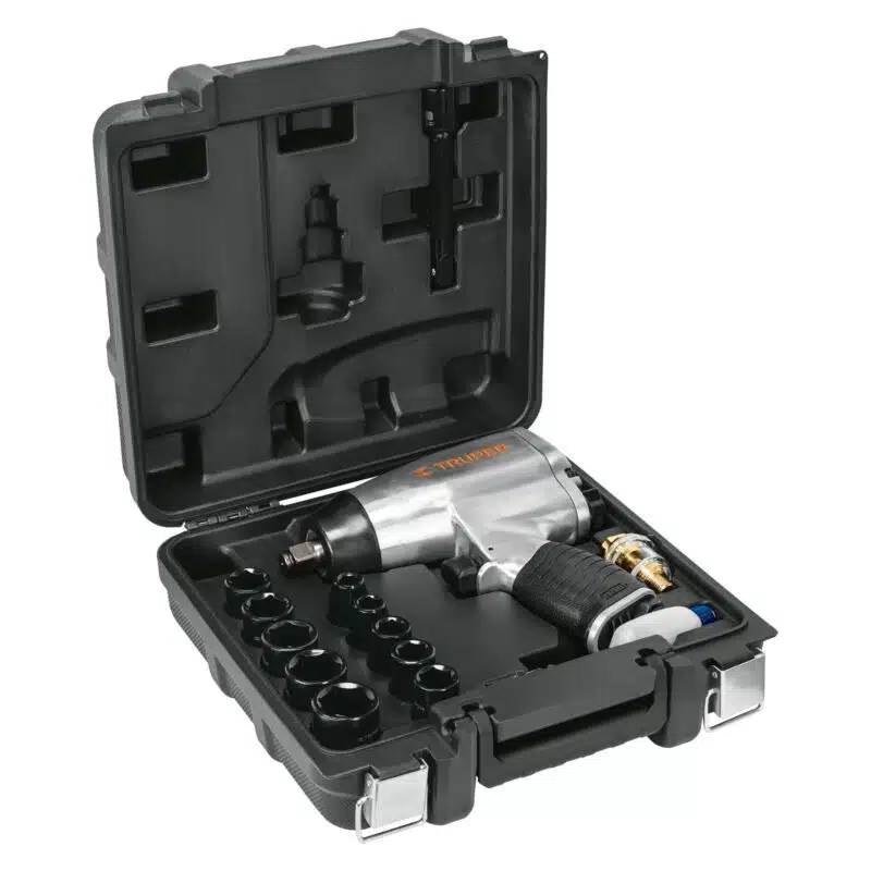 Kit Pistola de Impacto Neumatica Truper 1:2 Estuche y Copas 19372 estuche