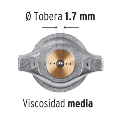 Pistola Para Pintar de Gravedad Truper 400Ml Boquilla 1.7mm boquilla