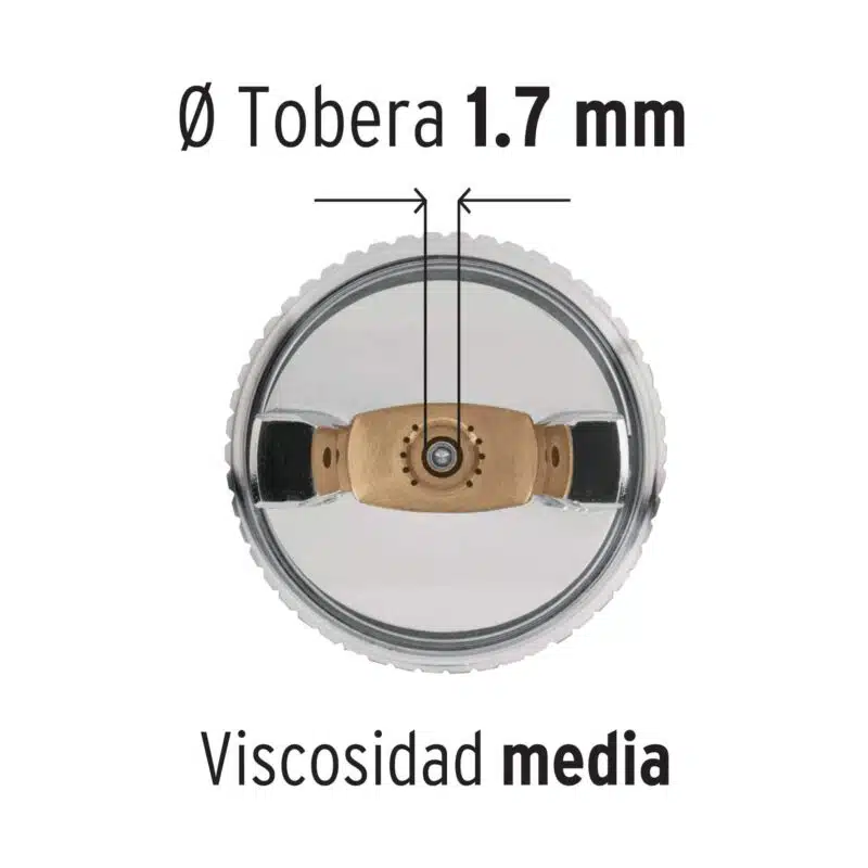 Pistola Para Pintar de Gravedad Truper Vaso Plastico 500Ml Boquilla 1.4mm boquilla