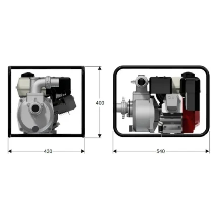 Motobomba Barnes Autocebante 2x2 6.5hp Aluminio perfil