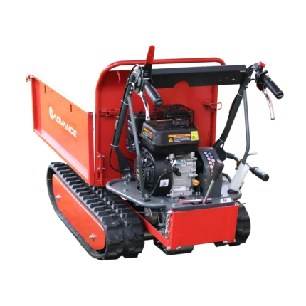 Carretilla transportadora sobre orugas Advance 6,5 HP con volco manual TAG500