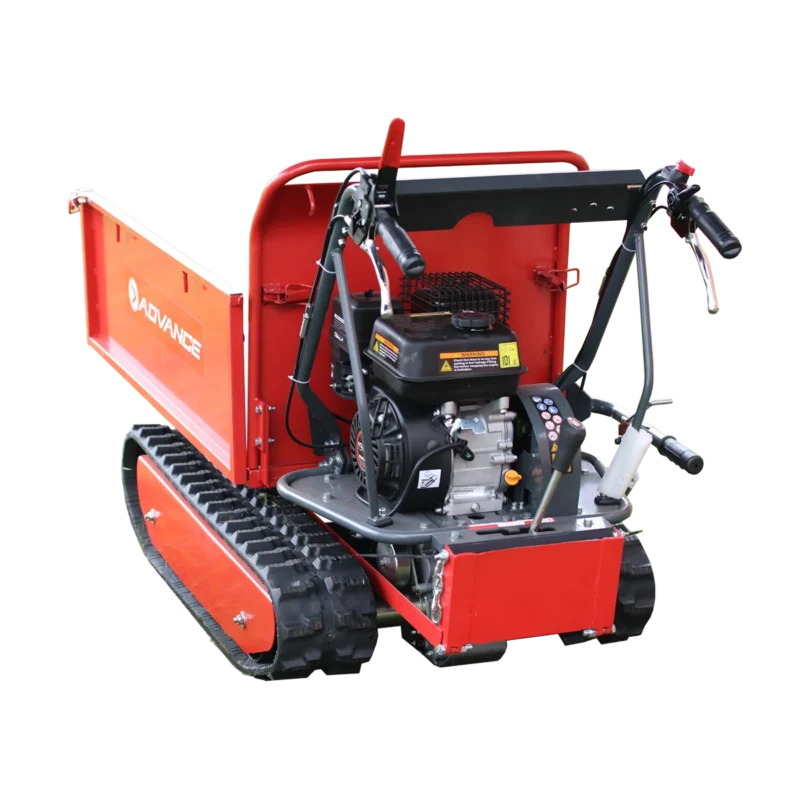 Carretilla transportadora sobre orugas Advance 6,5 HP con volco manual TAG500