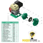 Motobomba Barnes Alta Presión 3 x 3 Gasolina 13hp - Image 3