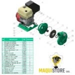 Motobomba Barnes Alta Presión 3 x 3 Gasolina 15hp - Image 3