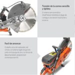 Cortadora de Concreto Husqvarna 16 Pulgadas 6.5HP K970 - Image 4