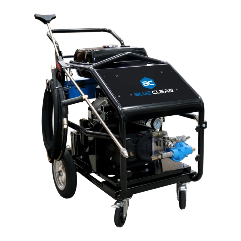 Hidrolavadora de alta presión Blue Clean con carro
