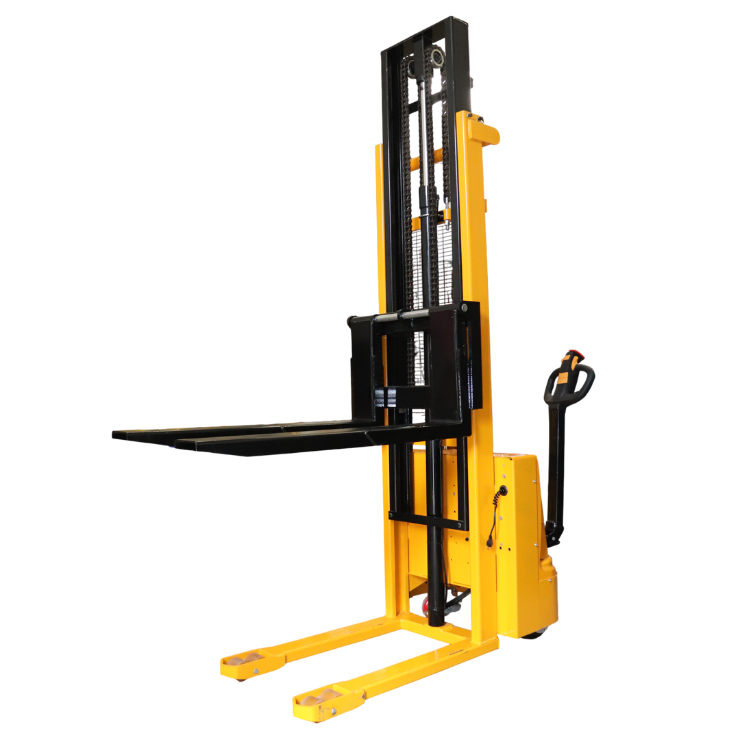 Estibador-de-Altura-Electrico-1500kg-3.5mt-Red-Lift-KAF15-35-vista-ppal Estibador de altura eléctrico Red Lift 1,5 t 3,5 m