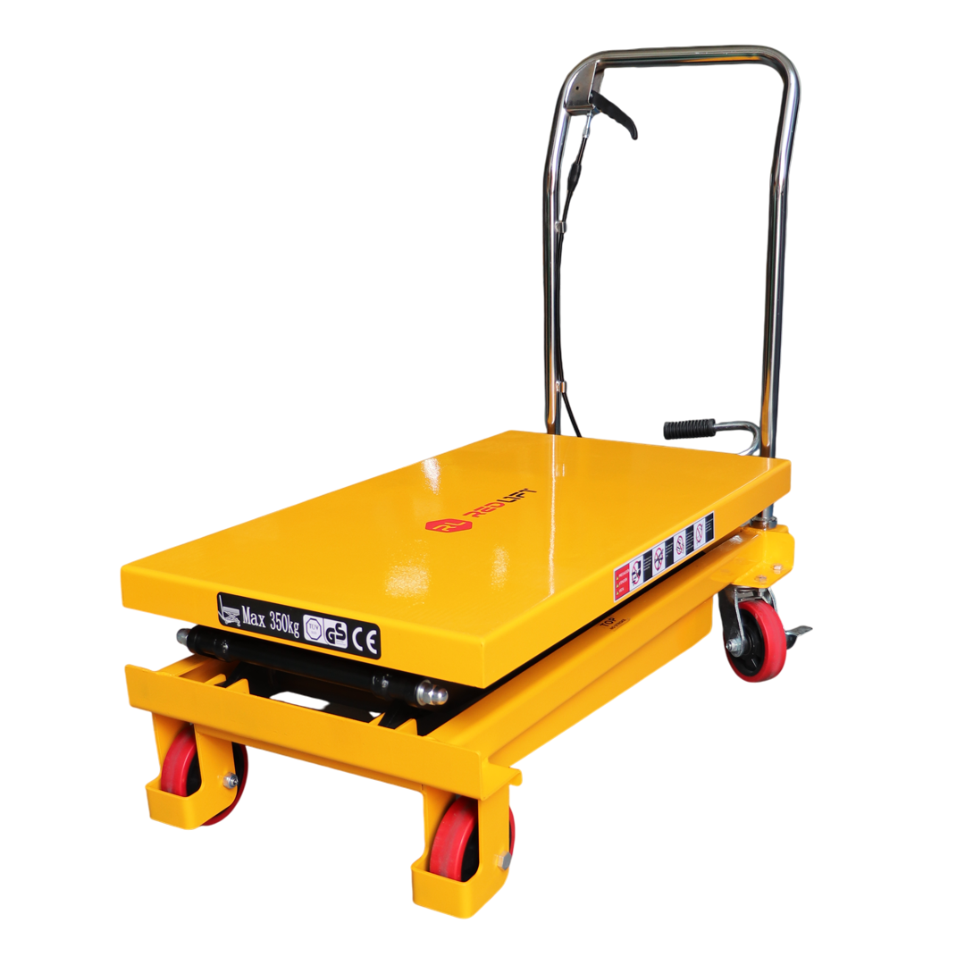 Mesa-de-Elevacion-Hidraulica-350kg-1500mm-Red-Lift-Doble-Tijera-KLT350AI150-vista-ppal-002 Mesa de elevación hidráulica Red Lift 350 kg 1.500 mm doble tijera